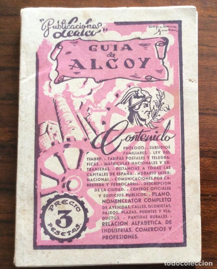 Brochures de tourisme: GU&Iacute;A TUR&Iacute;STICA 1943. LEALCO. GU&Iacute;A DE ALCOY. ALICANTE.