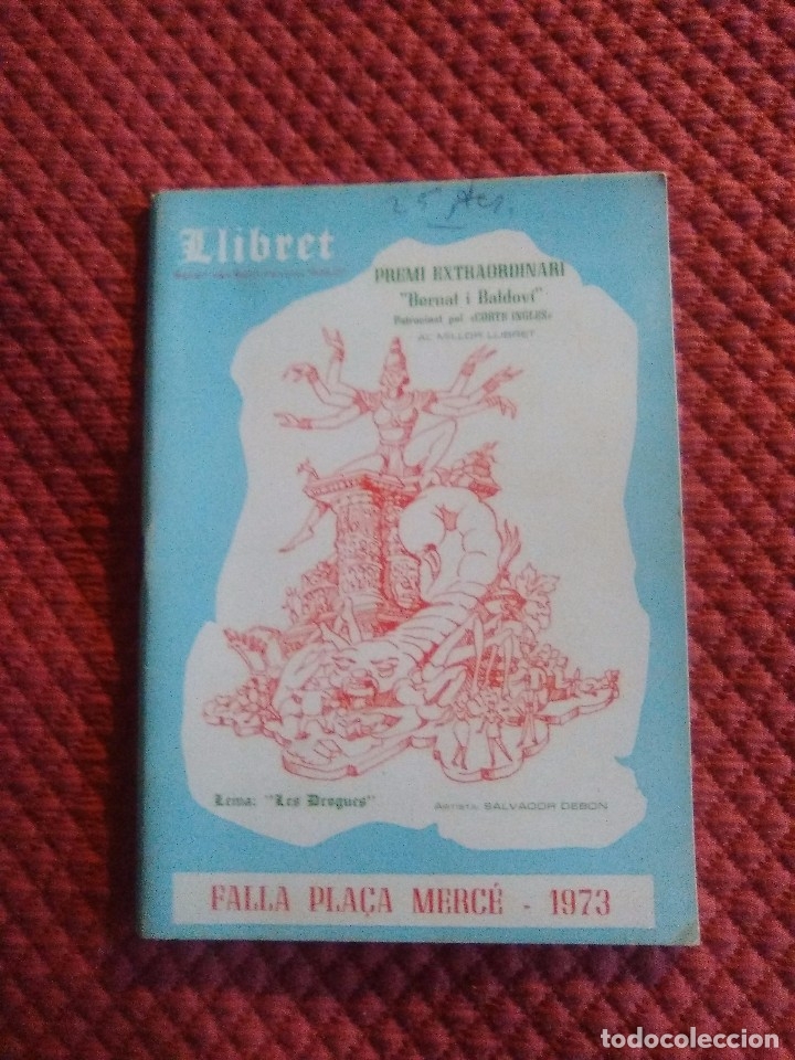 Travel Brochures: LLIBRET FALLA PLA&Ccedil;A PLAZA MERCE 1973 Valencia