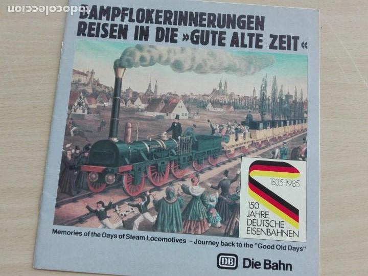 Travel Brochures: FOLLETO 1985 - CELEBRACIONES 150 A&Ntilde;OS FERROCARRIL ALEMANIA - 24 PGS 50GR