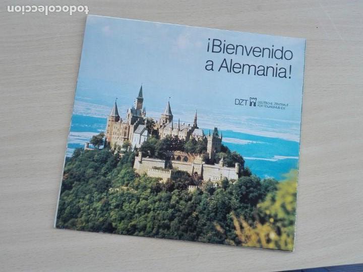 Travel Brochures: FOLLETO 1987 DESPLEGABLE - BIENVENIDO A ALEMANIA - MAPA - 50GR