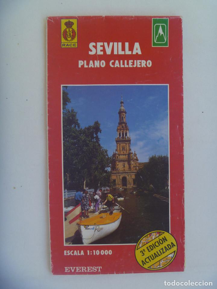 Brochures de tourisme: PLANO CALLEJERO DE SEVILLA . DE EVERET , 1996