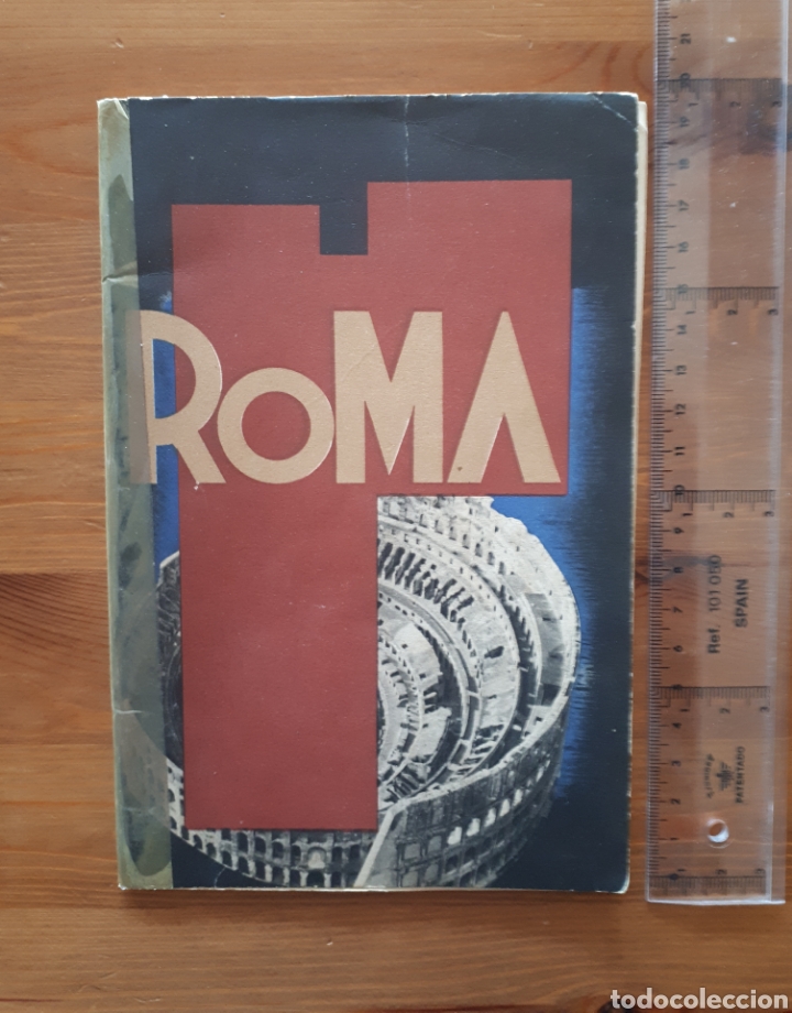 Tourismusbrosch&uuml;ren: Roma. Direzione Generale per il Turismo. Antiguo folleto con fotos y plano &uacute;ltima p&aacute;gina.