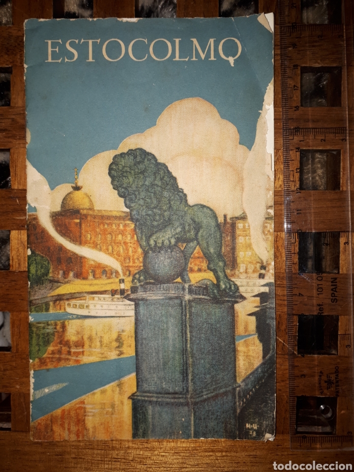 Folhetos de turismo: Antiguo folleto turismo Estocolmo.1928.