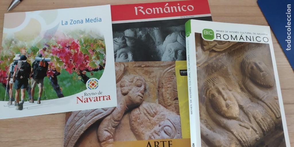Tourismusbrosch&uuml;ren: LOTE FOLLETOS DE TURISMO ROMANICO(JACETANIA)-ARTE ROMANICO EN ARAGON-LIBRO BIC ROMANICO NAVARRA