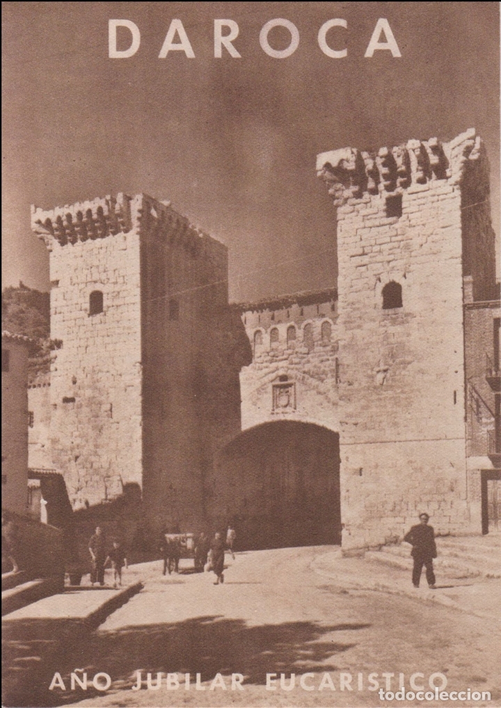 Tourismusbrosch&uuml;ren: FOLLETO TURISMO - DAROCA - A&Ntilde;O JUBILAR EUCAR&Iacute;STICO - 1958