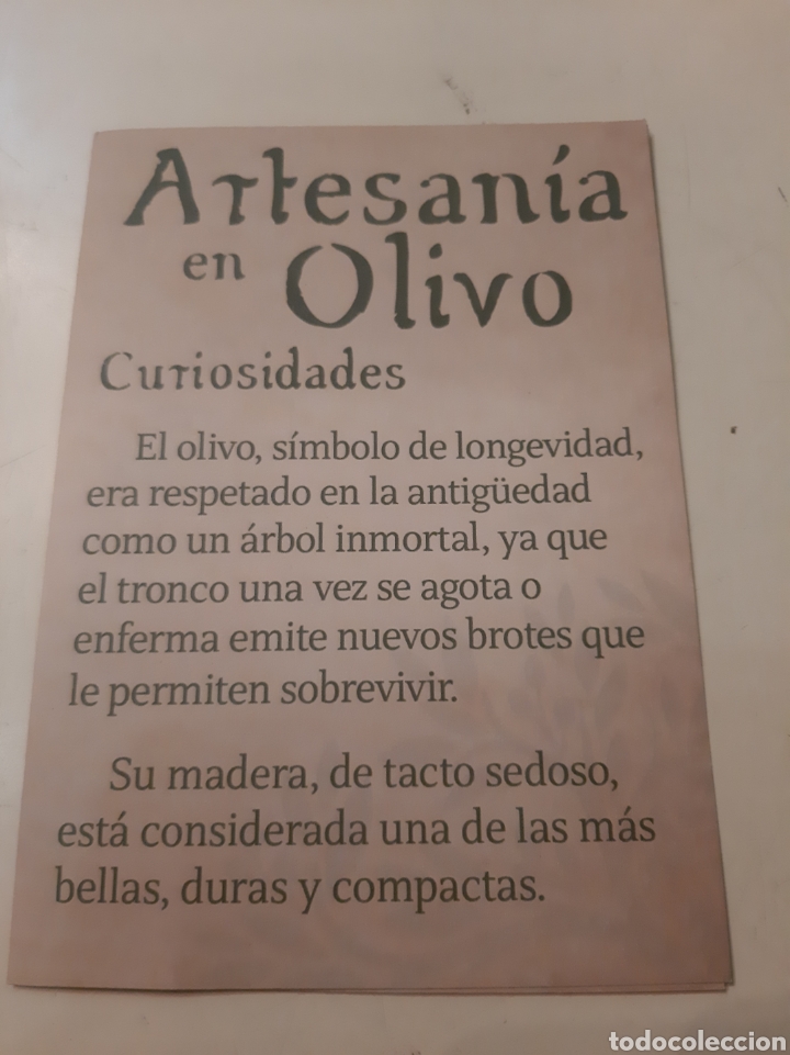 Tourismusbrosch&uuml;ren: Artesan&iacute;a en Olivo curiosidades