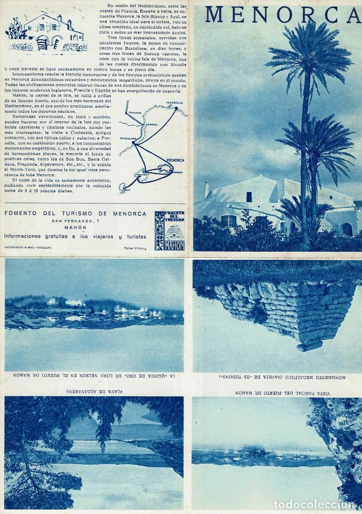 Tourismusbrosch&uuml;ren: MENORCA. A&Ntilde;O &iquest;? (MENORCA.15.7)