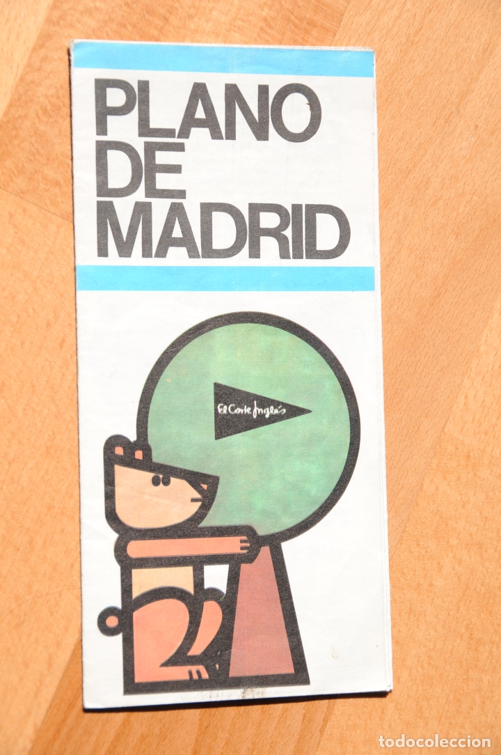 Brochures de tourisme: ANTIGUO PLANO DE MADRID. EL CORTE INGLES 1971