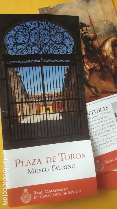 Travel Brochures: Folleto-Gu&iacute;a. MUSEO TAURINO. PLAZA DE TOROS DE LA REAL MAESTRANZA DE CABALLER&Iacute;A DE SEVILLA
