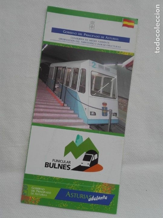 Travel Brochures: FOLLETO TRIPTICO 2000&rsquo;S - FUNICULAR DE BULNES / ASTURIAS -  TREN FERROCARRIL