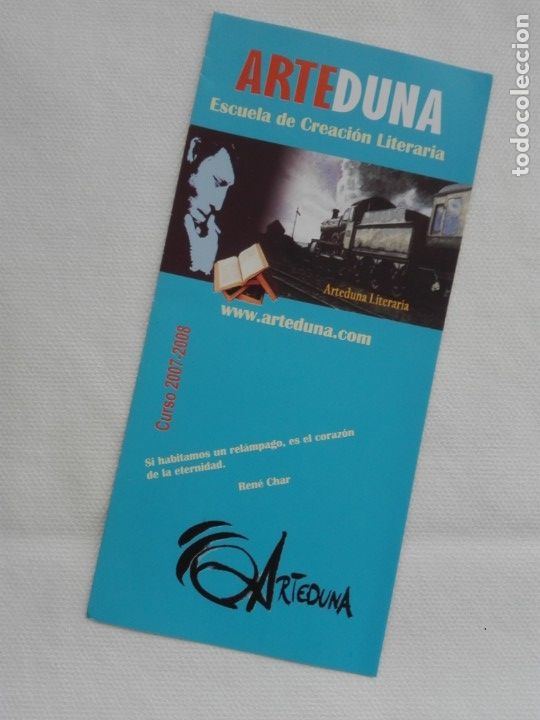 Travel Brochures: FOLLETO TRIPTICO 2000&rsquo;S - ARTEDUNA / ESCUELA DE CREACION LITERARIA -  TREN FERROCARRIL