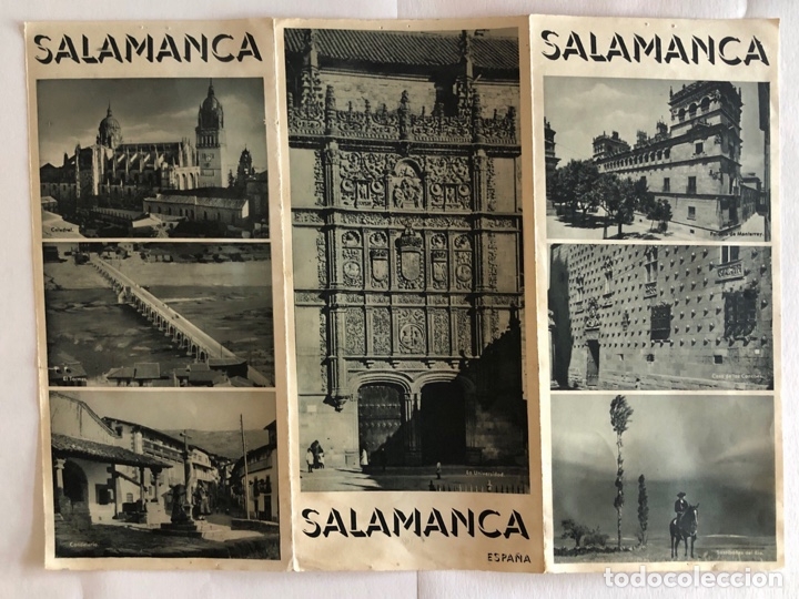 Brochures de tourisme: FOLLETO TURISTICO DESPLEGABLE. SALAMANCA. TRIPTICO ILUSTRADO. 24X11 CM. VER CONTENIDO.
