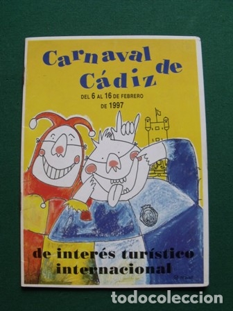 Folletos de turismo: Libreto Carnaval C&aacute;diz 1997 De inter&eacute;s tur&iacute;stico internacional