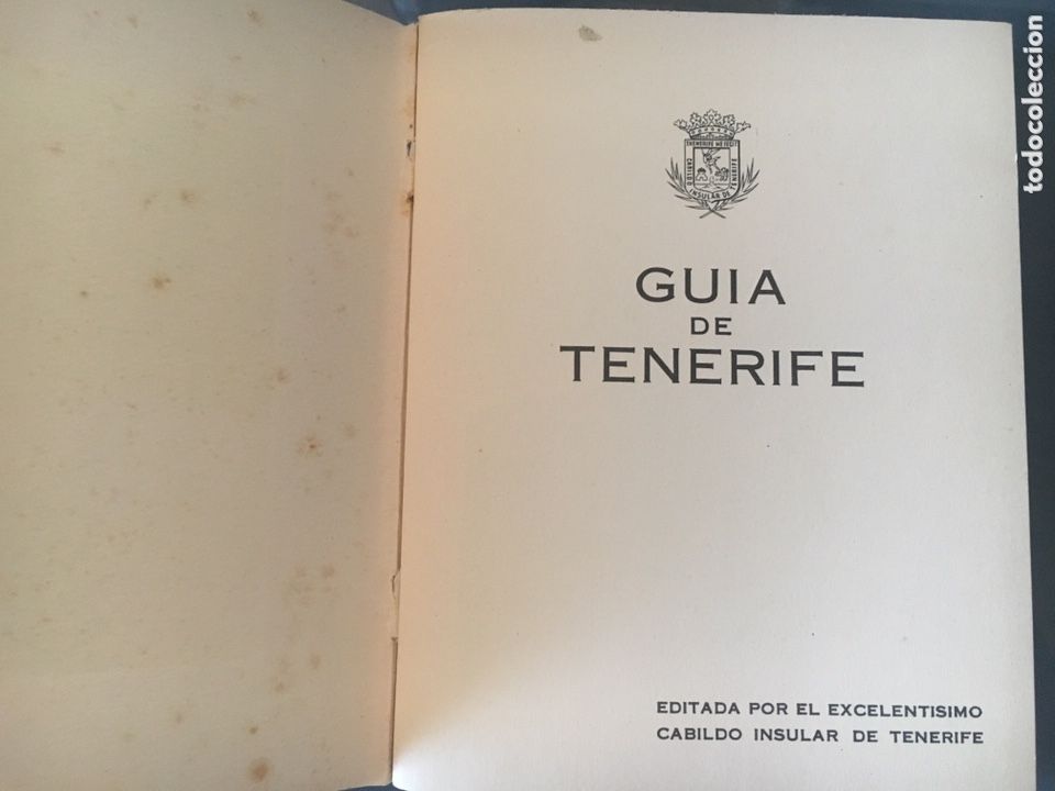 Tourismusbrosch&uuml;ren: GUIA DE TENERIFE - EDITADA POR EXCMO.CABILDO INSULAR DE TENERIFE - A&Ntilde;OS 50
