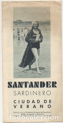 Folletos de turismo: FOLLETO TURISTICO: SANTANDER. SARDINERO. CIUDAD DE VERANO A-FOTUR-1094