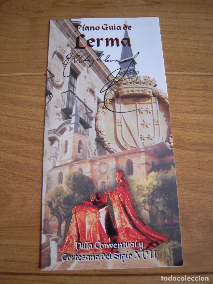 Folletos de turismo: Tr&iacute;ptico Plano Gu&iacute;a de Lerma - Foto 1