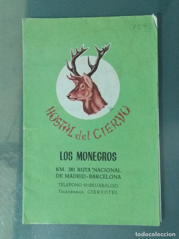 Travel Brochures: MAPA ESPA&Ntilde;A A&Ntilde;OS 60. Publicidad del Hotel del Ciervo.