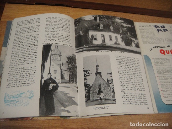 Folletos de turismo: guia turistica de quebec , canada - en frances e ingles - Foto 3