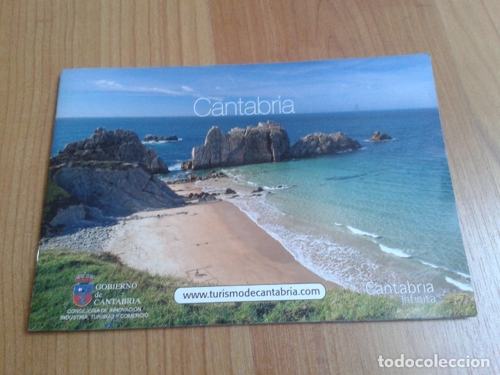 Foglietti di turismo: Cantabria infinita -- Guia de turismo -- Mapa -- Altamira, Santander, Playa, Cueva, Gastronom&iacute;a,Mar
