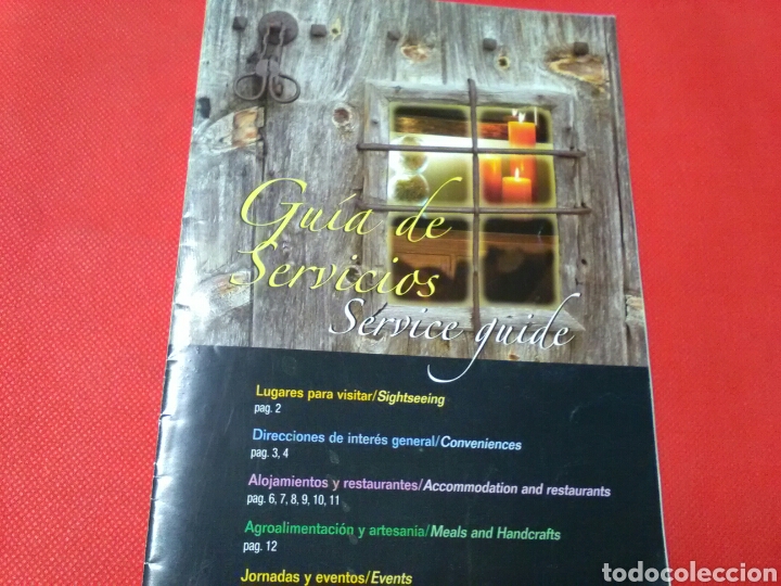 Folletos de turismo: GUIA DE SERVICIOS . Service guide .Maestrazgo .