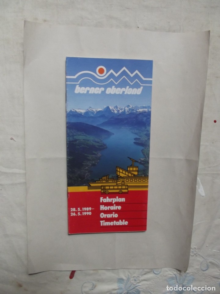 Travel Brochures: BERNER OBERLAND ORARIO 28 - 5 - 1989 / 26 - 5 - 1990