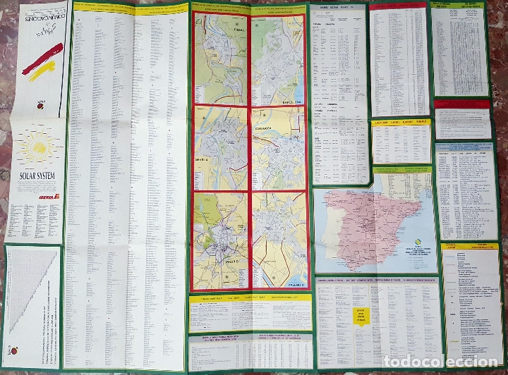 Folletos de turismo: Mapa de comunicaciones Espa&ntilde;a. - Foto 4