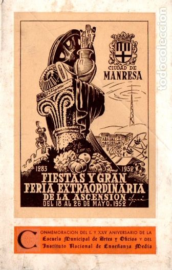Brochures de tourisme: FIESTAS DE LA ASCENSION MANRESA 1952