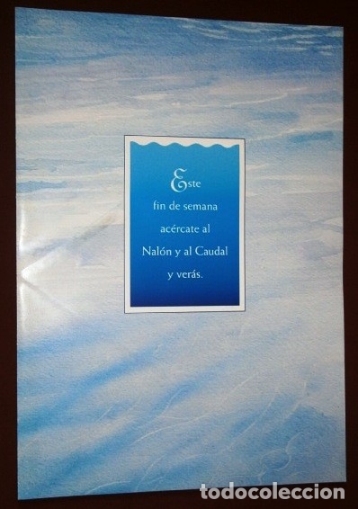Brochures de tourisme: Este fin de semana ac&eacute;rcate al Nal&oacute;n y al Caudal y ver&aacute;s / Publicidad cuenca minera asturiana