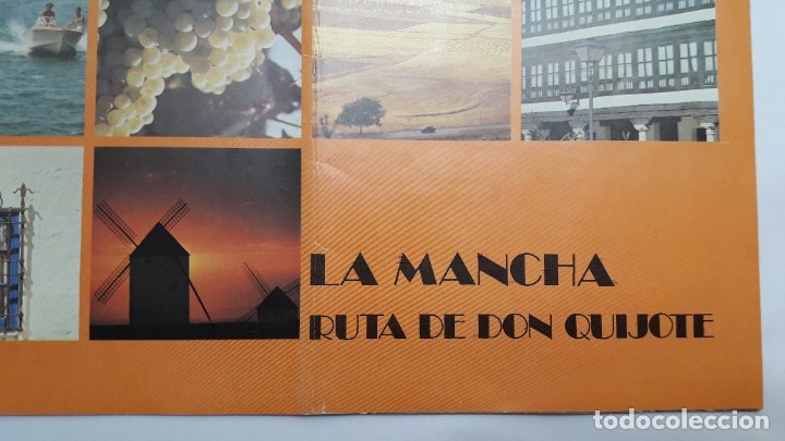 Folhetos de turismo: LA MANCHA. RUTA DE DON QUIJOTE. ESPA&Ntilde;A, 1981 CON 59 FOTOS