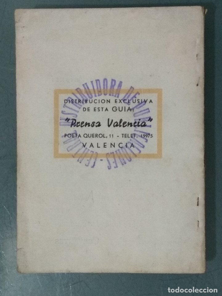 Travel Brochures: GUIA DE VALENCIA 1942 (GUIA BLANCA Y AZUL)
