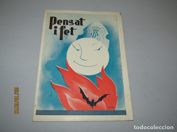 Brochures de tourisme: Antigua Revista de Fallas N&ordm; 46 PENSAT Y FET del A&ntilde;o 1957