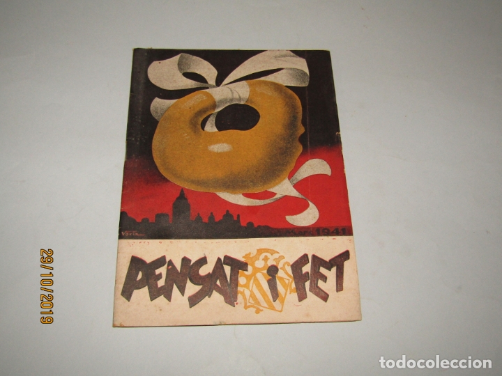 Folhetos de turismo: Antigua Revista de Fallas N&ordm; 32 PENSAT Y FET del A&ntilde;o 1941