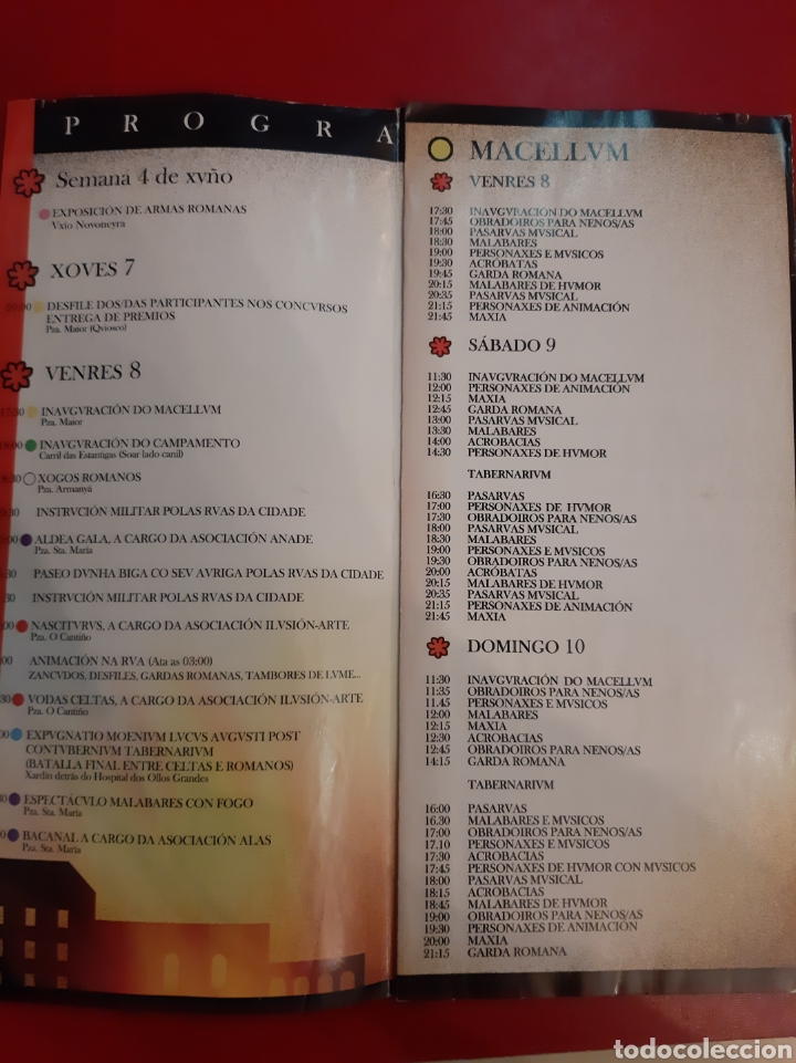 Folletos de turismo: Lugo Arde Lvcvs MMVII programa - Foto 2
