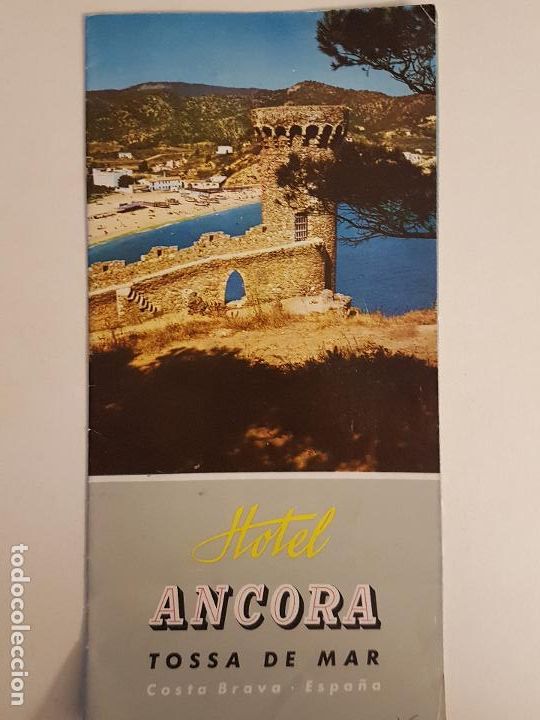 Travel Brochures: TOSSA DE MAR GERONA CATALU&Ntilde;A FOLLETP TURISTICO ED. HOTEL ANCORA