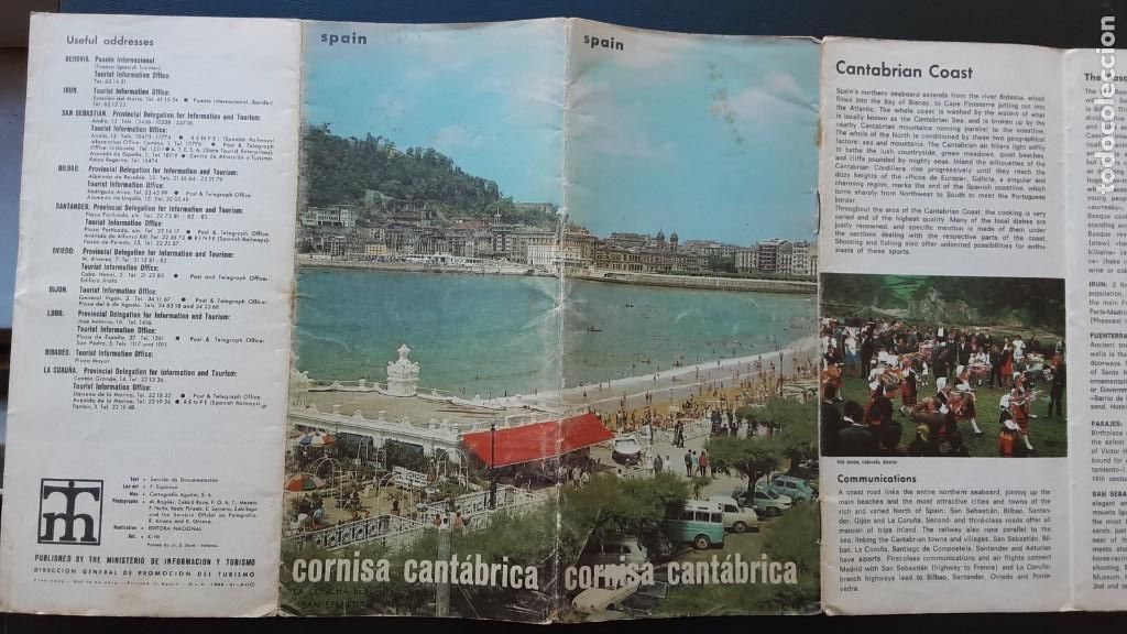 Brochures de tourisme: FOLLETO TUR&Iacute;STICO CORNISA CANT&Aacute;BRICA EN INGL&Eacute;S