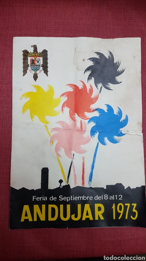 Brochures de tourisme: Panfleto feria Andujar 1973
