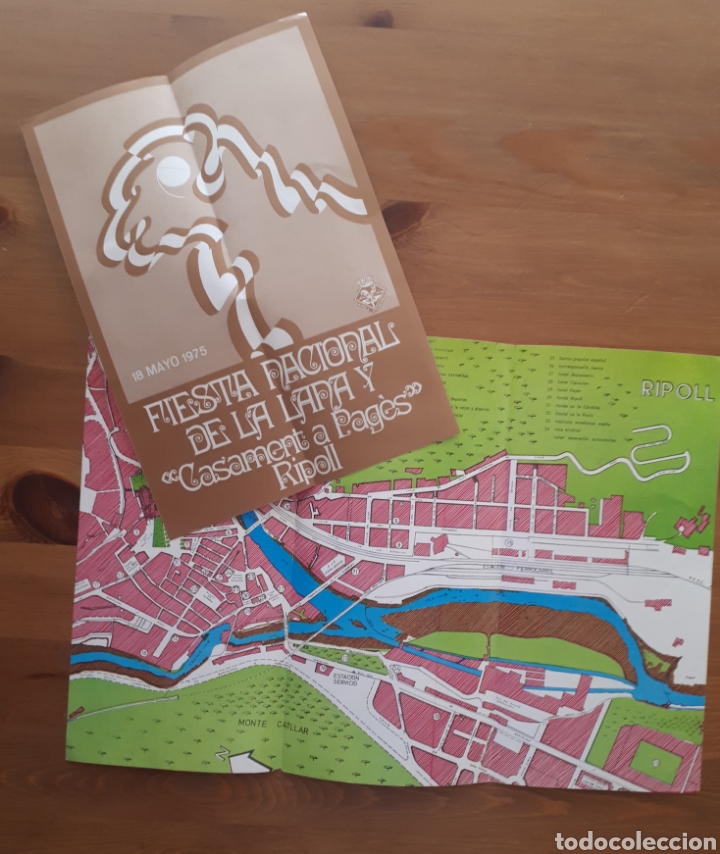 Foglietti di turismo: Lote 2 folleto turismo Ripoll + Festa Nacional Llana 1975
