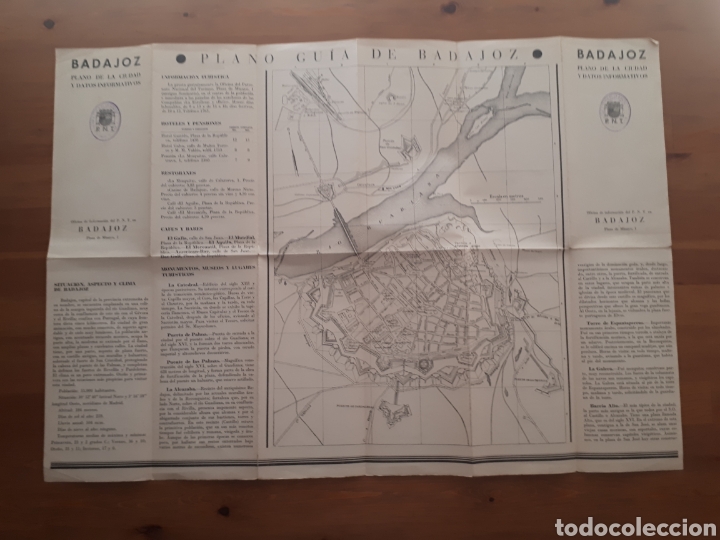 Tourismusbrosch&uuml;ren: Antiguo plano ciudad Badajoz