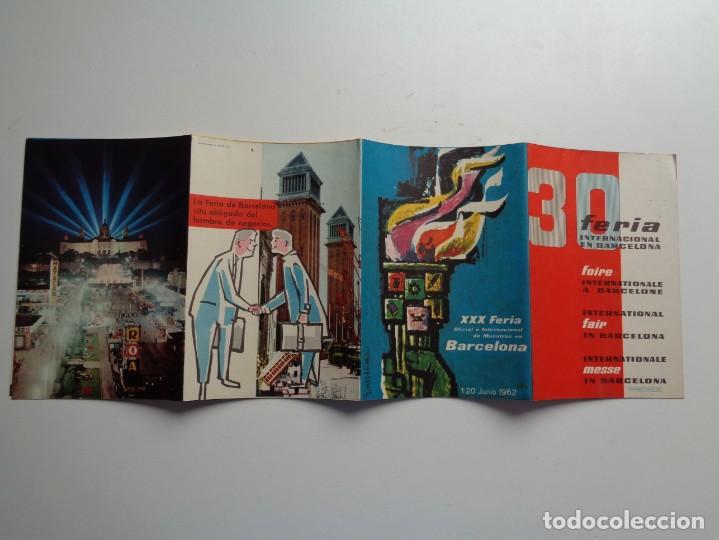 Tourismusbrosch&uuml;ren: FERIA INTERNACIONAL EN BARCELONA.1962.S 031
