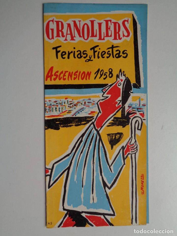 Tourismusbrosch&uuml;ren: GRANOLLERS.FERIAS Y FIESTAS DE LA ASCENSION .1958.S 032