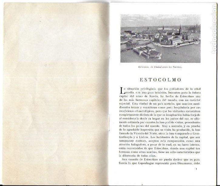 Folletos de turismo: PR-1415. GUIA ESTOCOLMO. 1928. - Foto 2