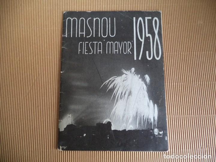 Travel Brochures: Programa de Fiesta Mayor de Masnou. 1958