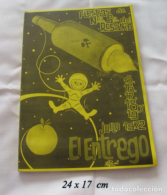 Travel Brochures: FOLLETO FIESTAS 1972 EL ENTREGO ASTURIAS