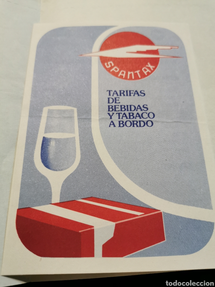 Travel Brochures: Folleto tarifas bebidas y tabaco Spantax