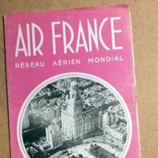 Folletos de turismo: AIR FRANCE - 1948. Lote 196159565