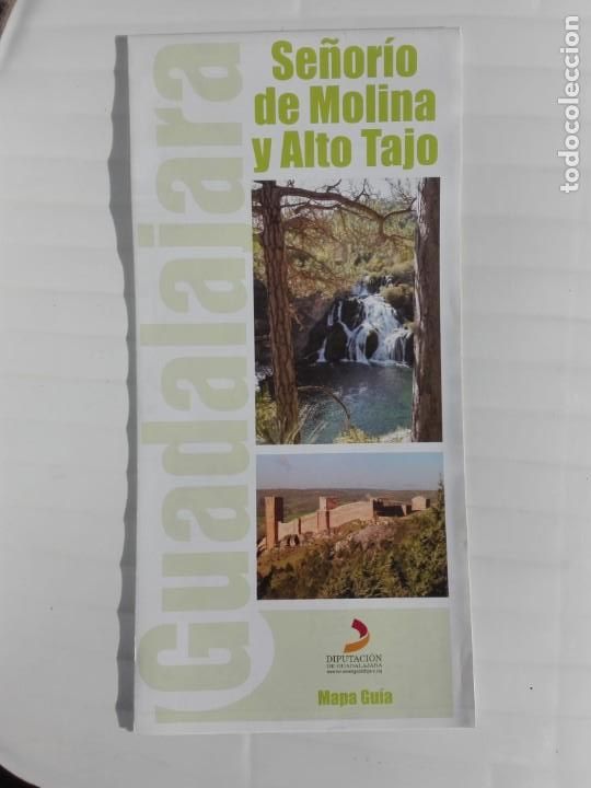 Travel Brochures: FOLLETO TURISMO - MAPA GUIA - SE&Ntilde;ORIO DE MOLINA Y ALTO TAJO / GUADALAJARA - DESPLEGABLE
