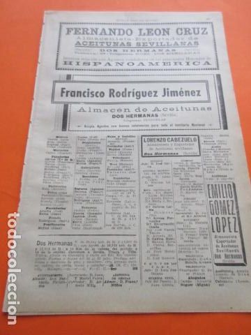 Folletos de turismo: SEVILLA 1947 - DOS HERMANAS - LEBRIJA LOS MORALES LOS PALACIOS Y VILLAFRANCA -