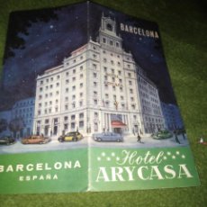 Folhetos de turismo: ANTIGUO FOLLETO TURISTICO BARCELONA .HOTEL ARYCASA. Lote 198416557