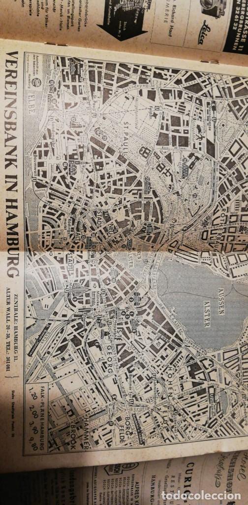Folhetos de turismo: Revista gu&iacute;a  Tur&iacute;stica semanal Hamburgo 1961./ Hamburger Vorschau touristic magazine 1961