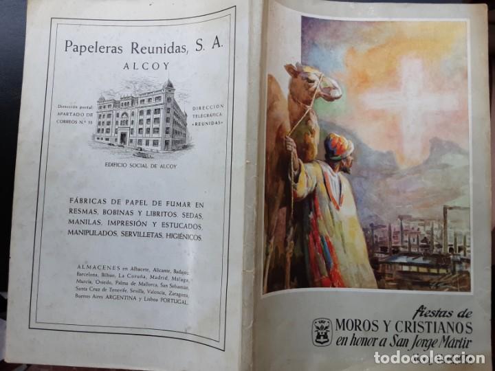 Folletos de turismo: FIESTAS DE MOROS Y CRISTIANOS, ALCOY 1956 PROGRAMA DE FIESTAS E INFORMACI&Oacute;N